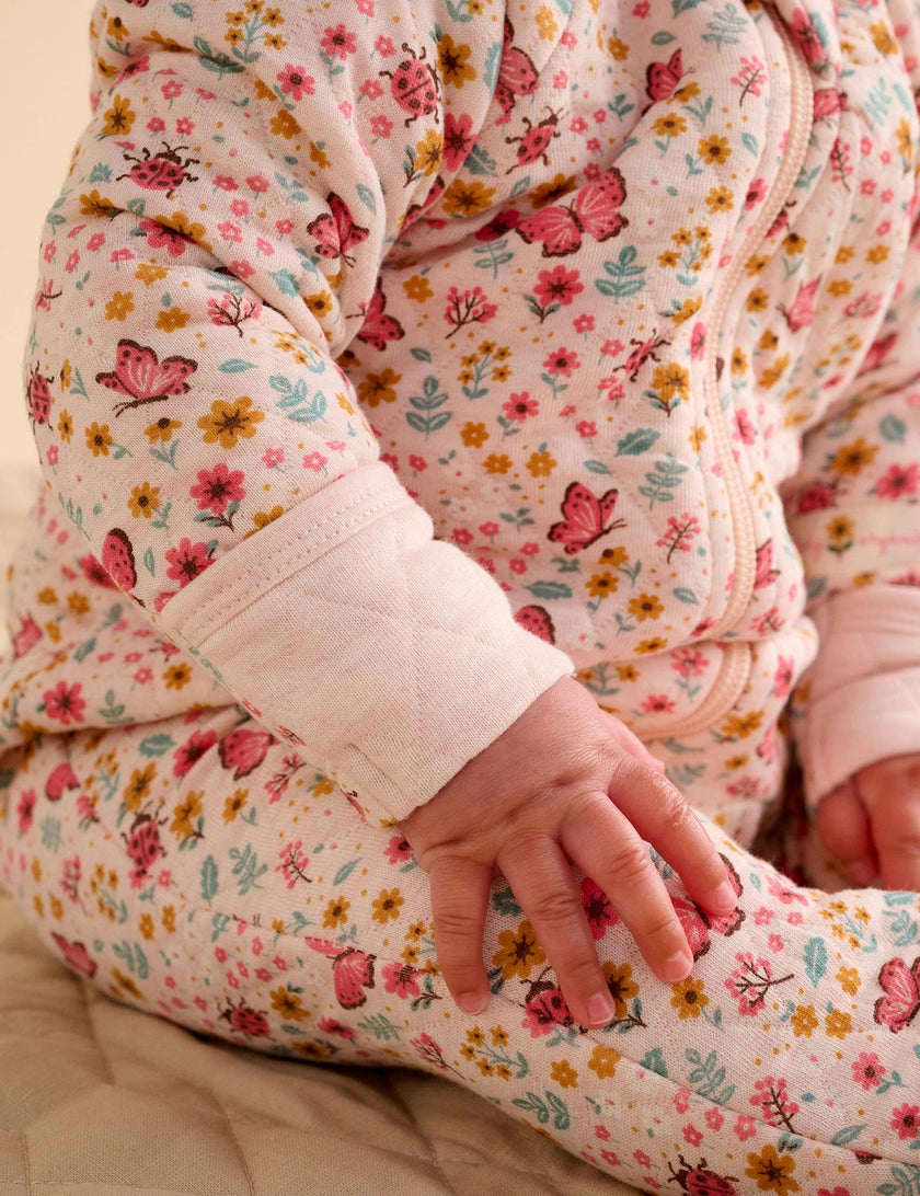 Quilted Growsuit Butterfly Print