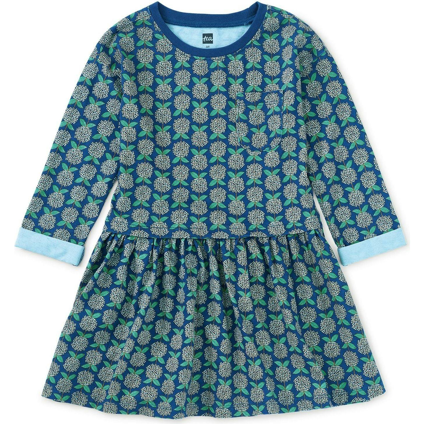 Printed Pocket Play Dress, Blue