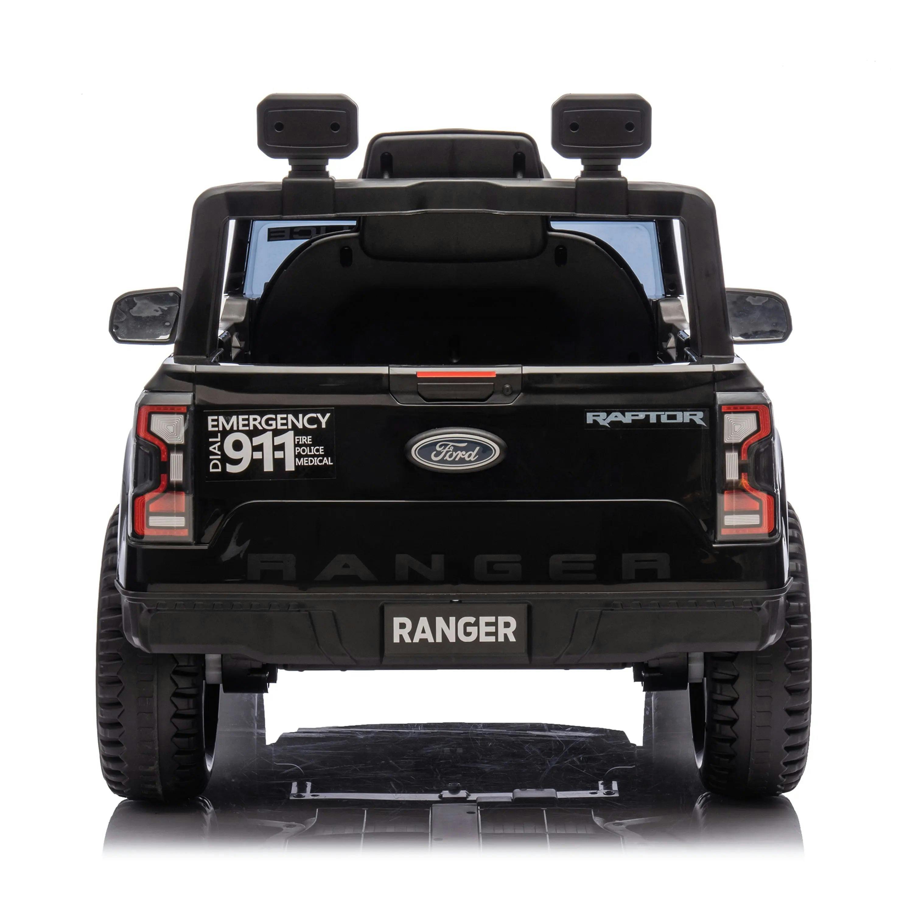 12V Licensed Ford Raptor Police Interceptor Kids Ride-On Truck