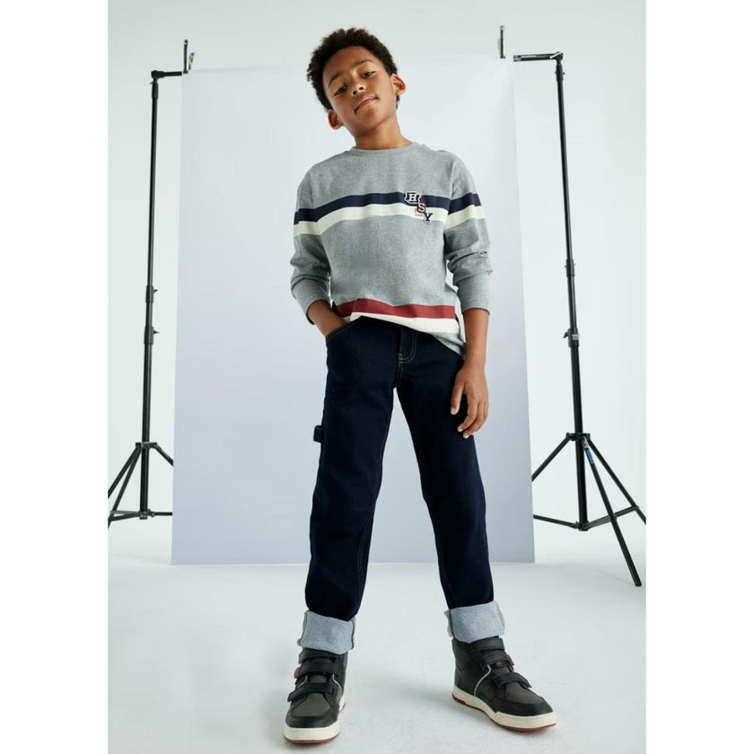 Straight Stitched Jeans For Boys