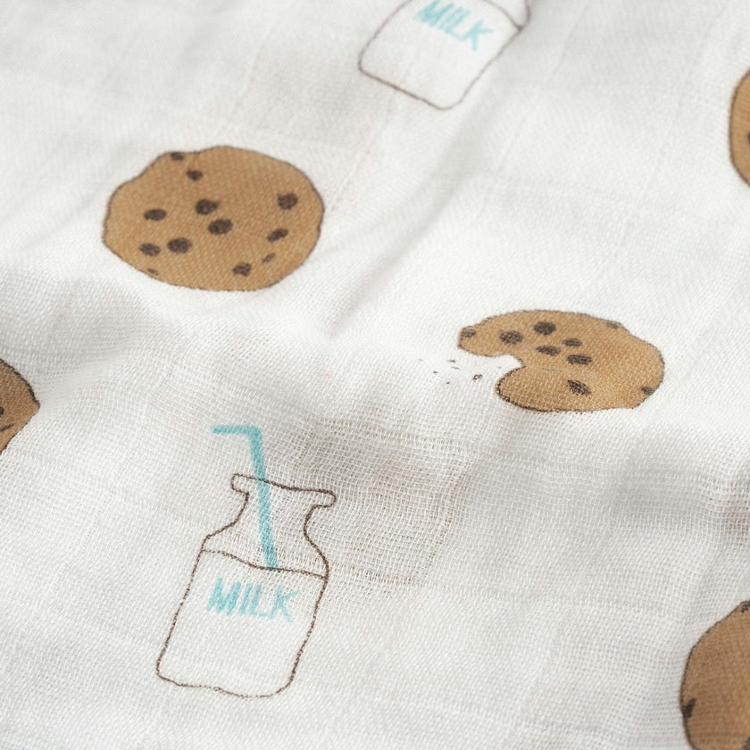 Bamboo Muslin Swaddle Blanket & Topknot Set