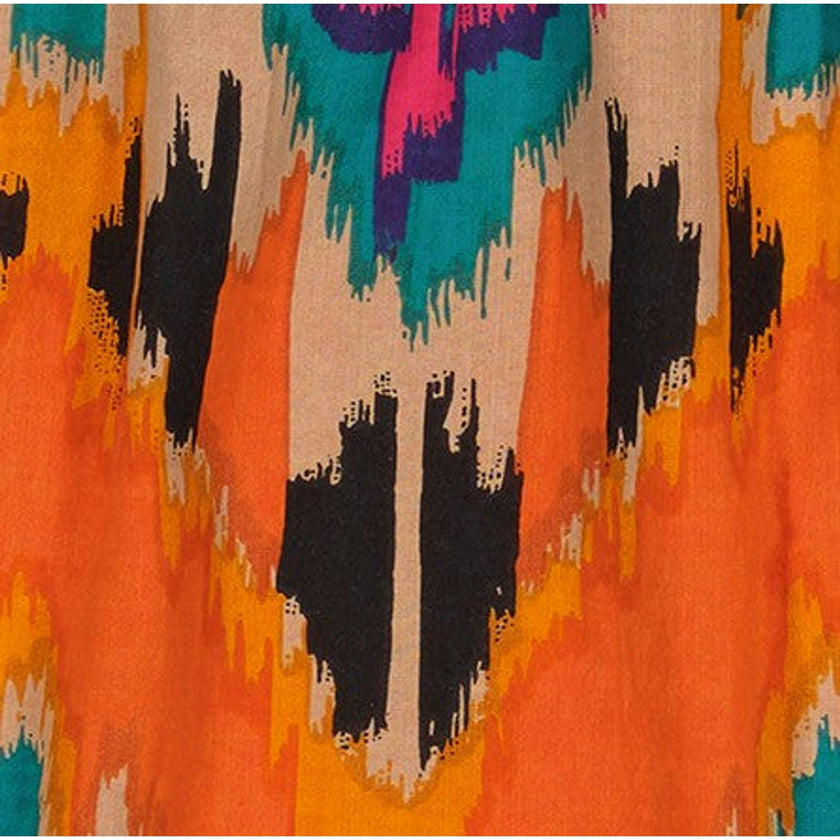 Mini Chantal Girls Dress Fiesta Sunset Ikat, orange