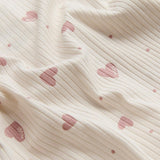 Hearts Ribbed Clever Zip Snug Fit Pajamas