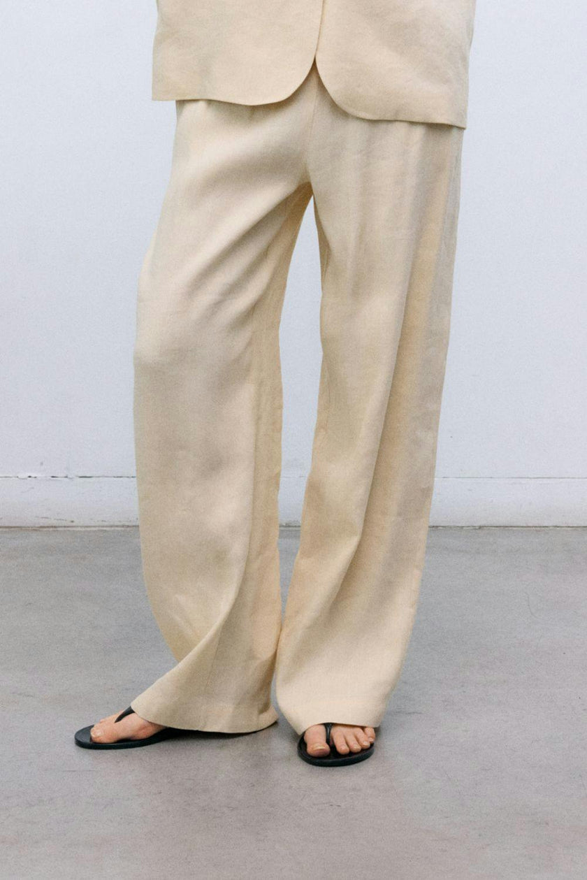 Luz Woman Pant Ecru