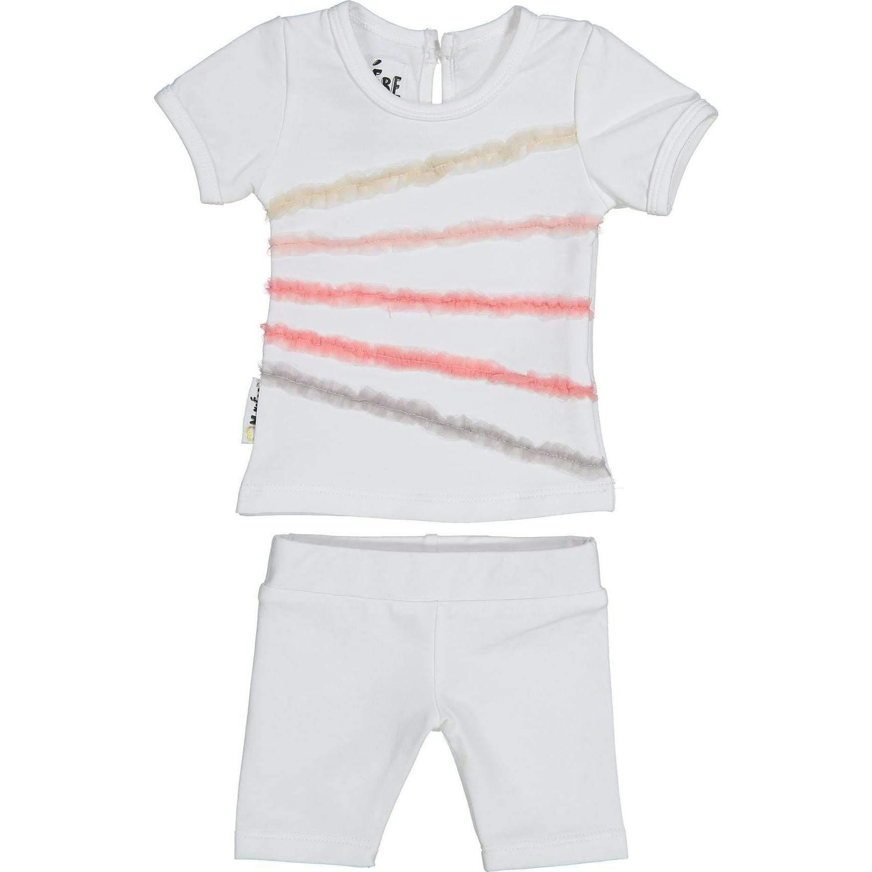 Rainbow Tulle 2-Piece Top & Short Set