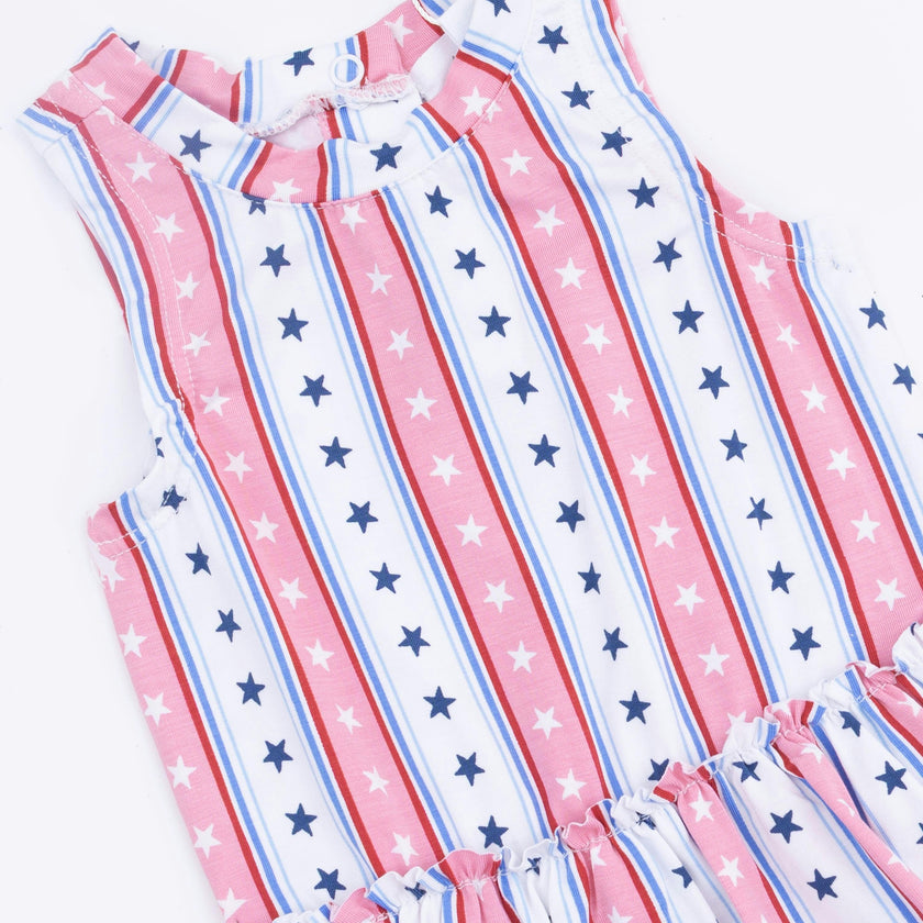 Stars and Stripes - Bodysuit with Skirt