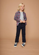 The Navy Red Checked Flannel Shirt