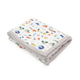 Cotton Muslin Quilted Throw - Christmas Time