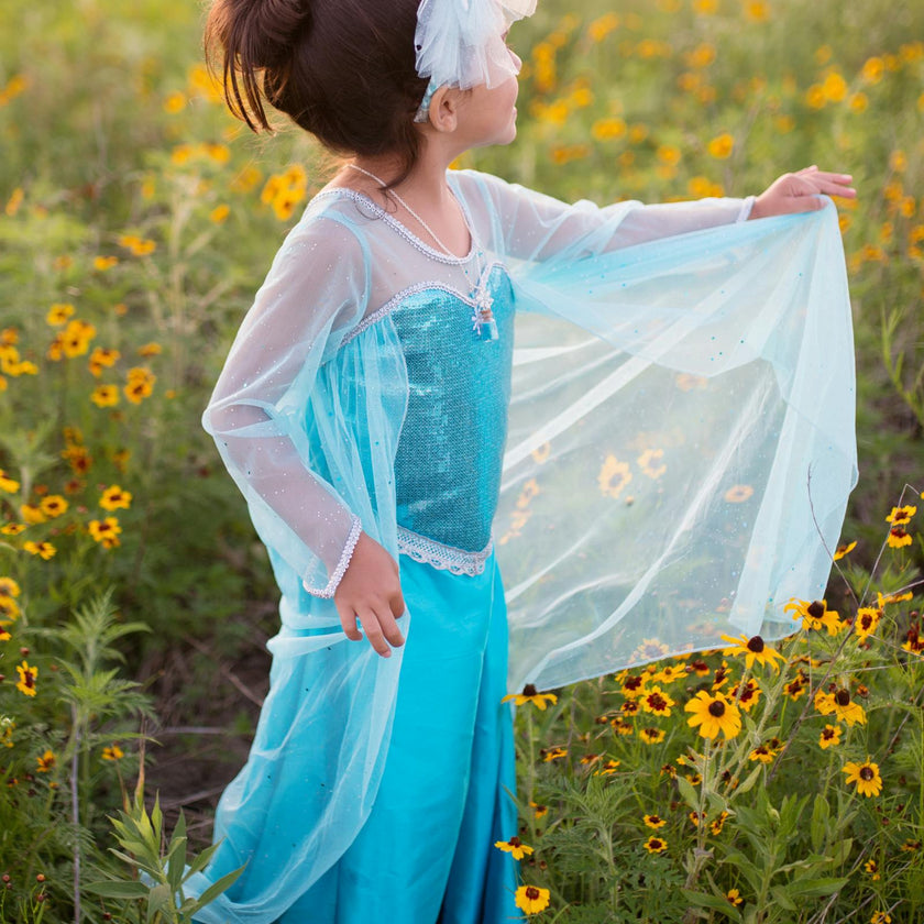 Ice Queen Dress With Cape
