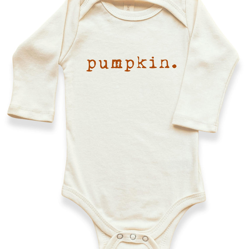 Pumpkin Organic Bodysuit Long Sleeve