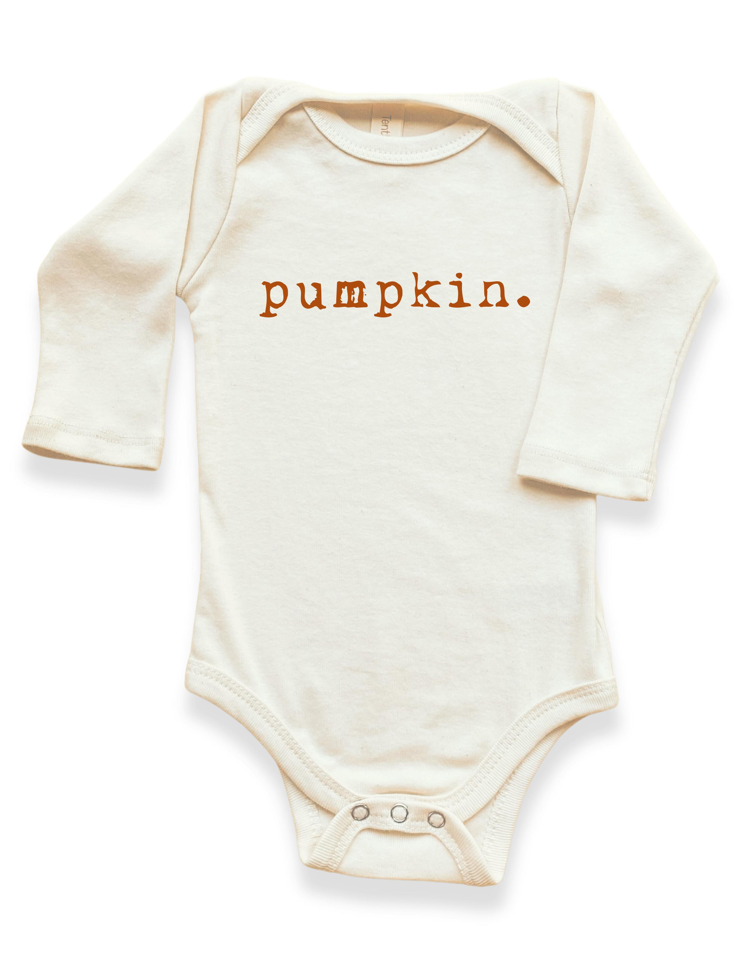 Pumpkin Organic Bodysuit Long Sleeve