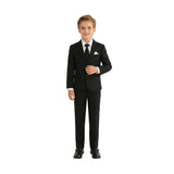 Black Suit with White Accents