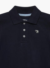 Harry Piqué Polo in Navy