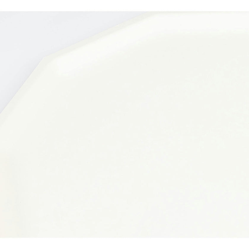 Cream Decagon Compostable Dinner Plates