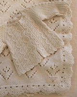 Royal Alpaca Knit Cardigan in Cream