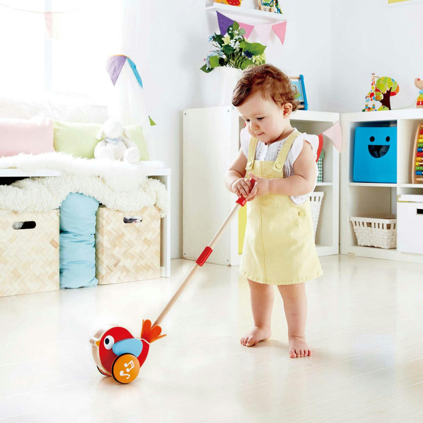 Lilly Musical Push-Along Wooden Toddler Toy