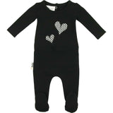 Gingham Hearts Footie
