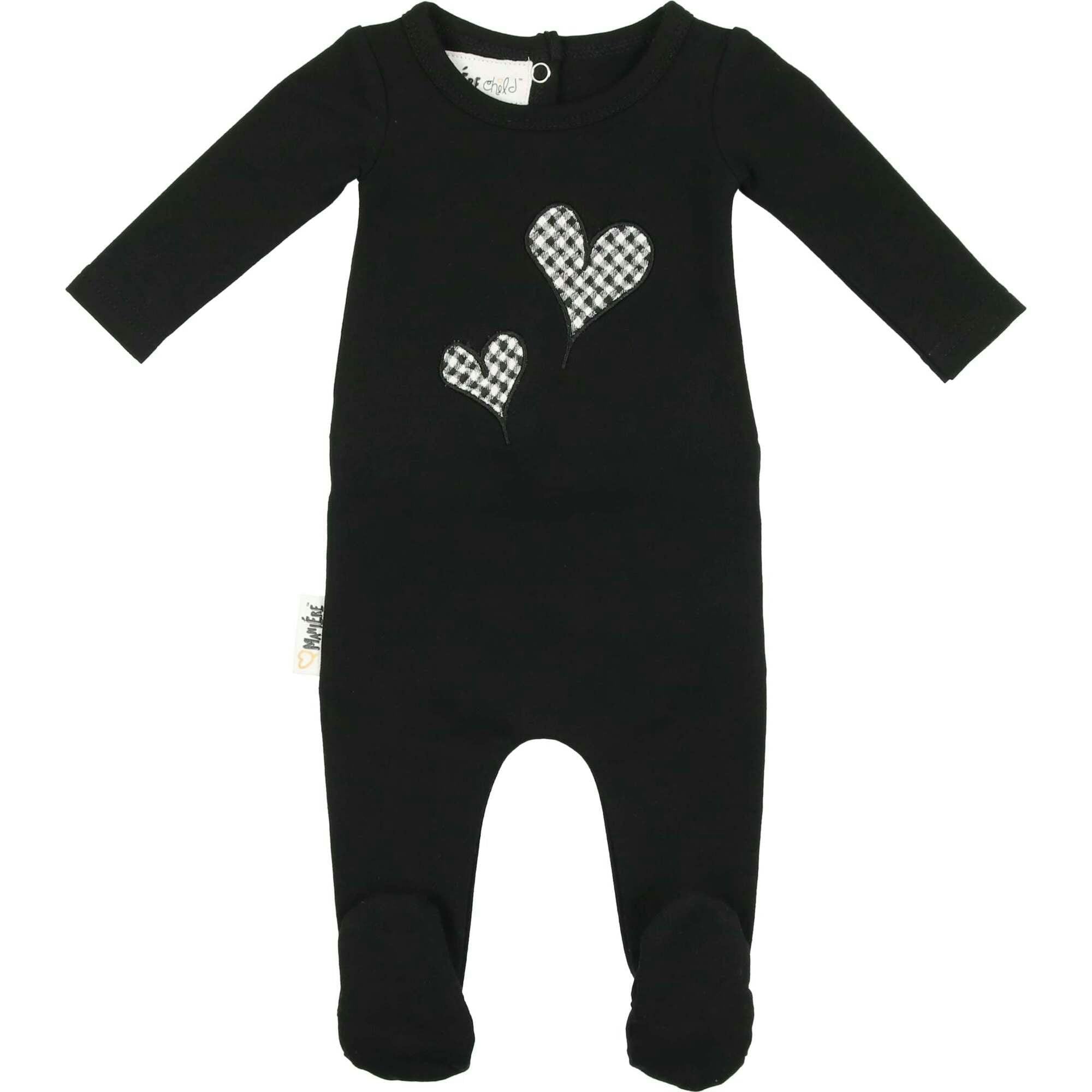 Gingham Hearts Footie