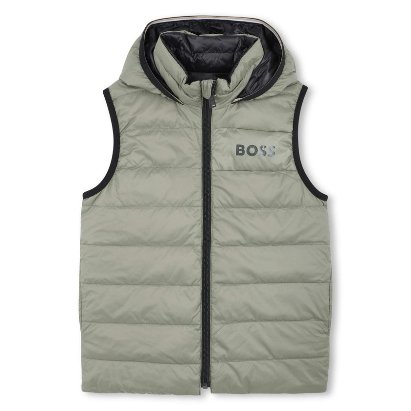 Green Reversible Puffer Jacket