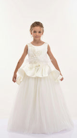 Ivory Belridge Floral Cascade Dress