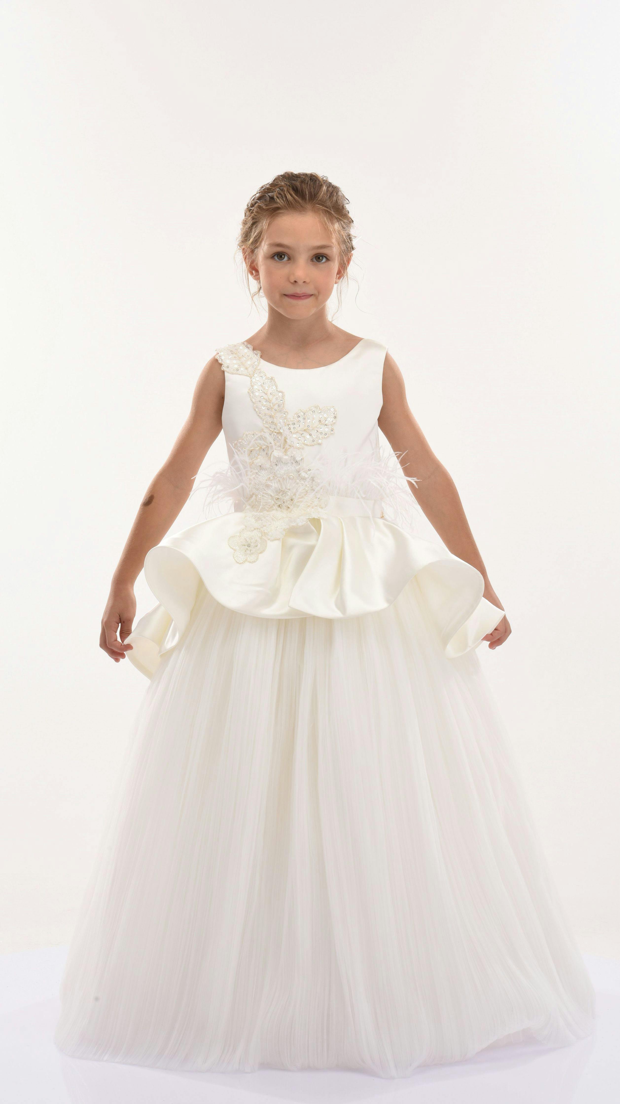 Ivory Belridge Floral Cascade Dress