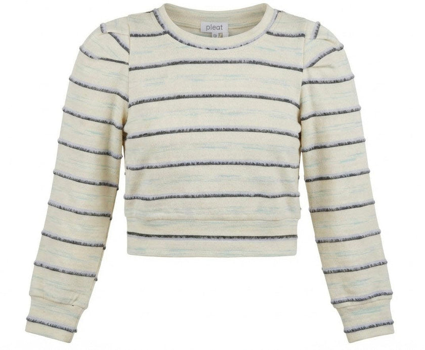Peyton Top Periwinkle Stripe