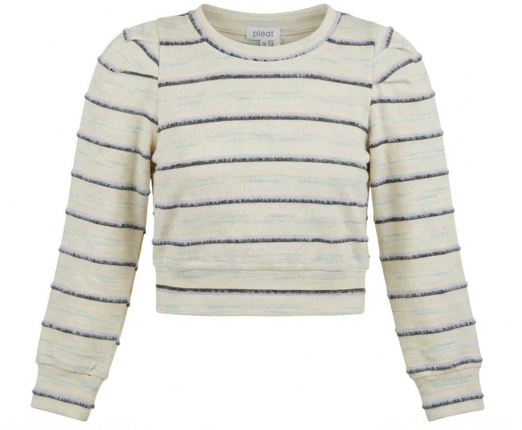 Peyton Top Periwinkle Stripe