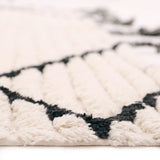 Viktor Braided Tassel Rectangular Rug, Black