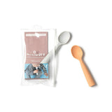 Silicone Training Spoon 2-pack - Grey + Toffee