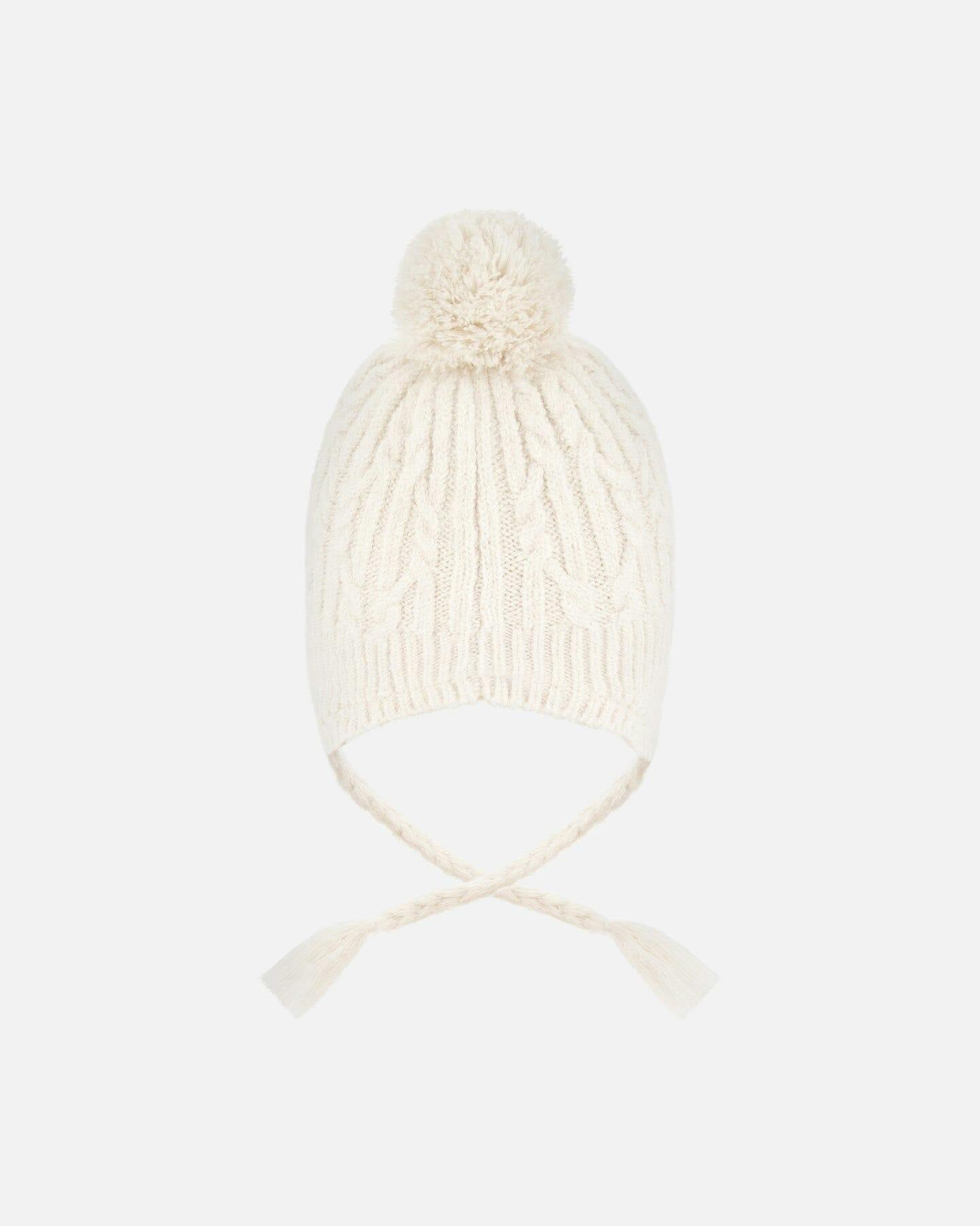 Lined Winter Hat with Pompom
