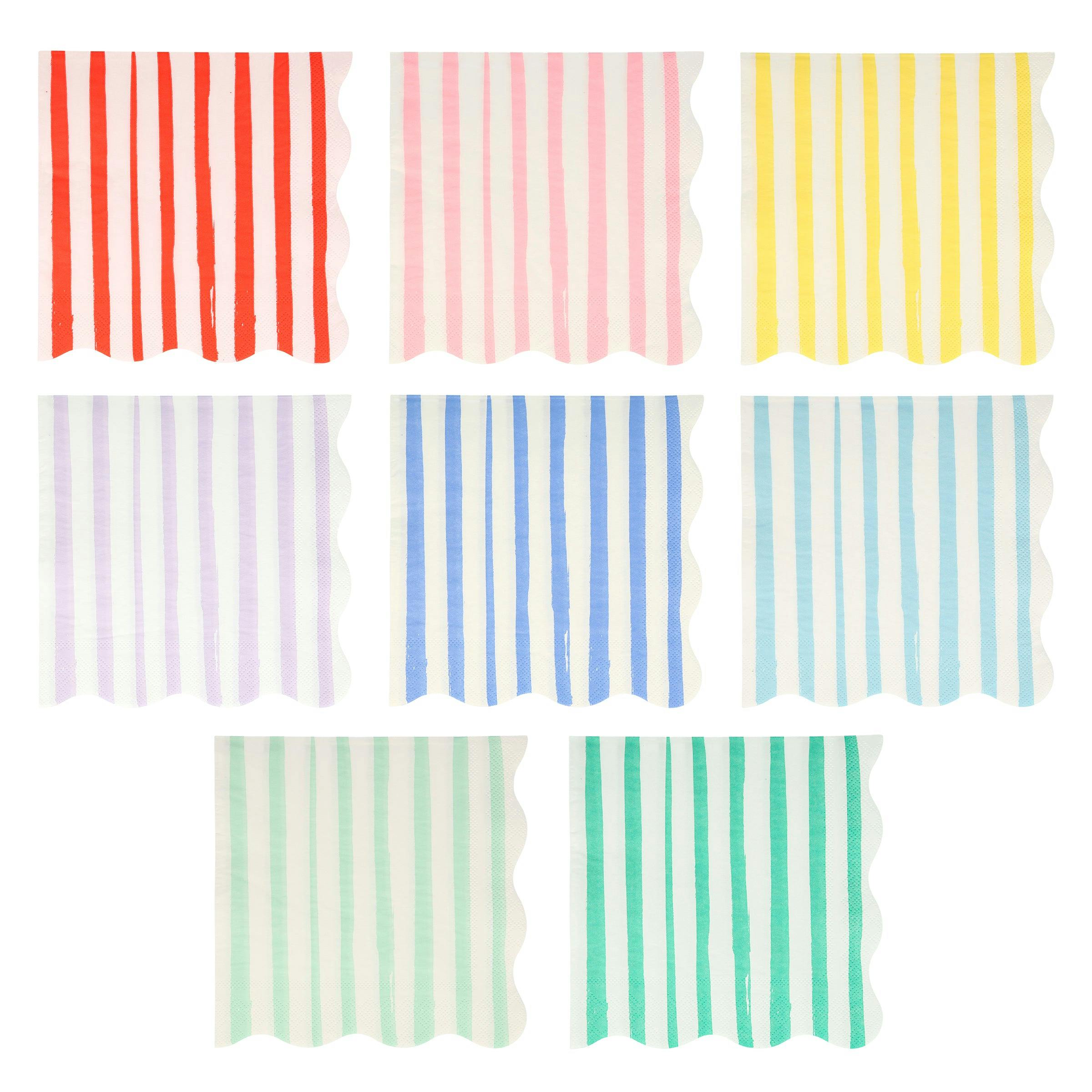 Mixed Stripe Large Napkins