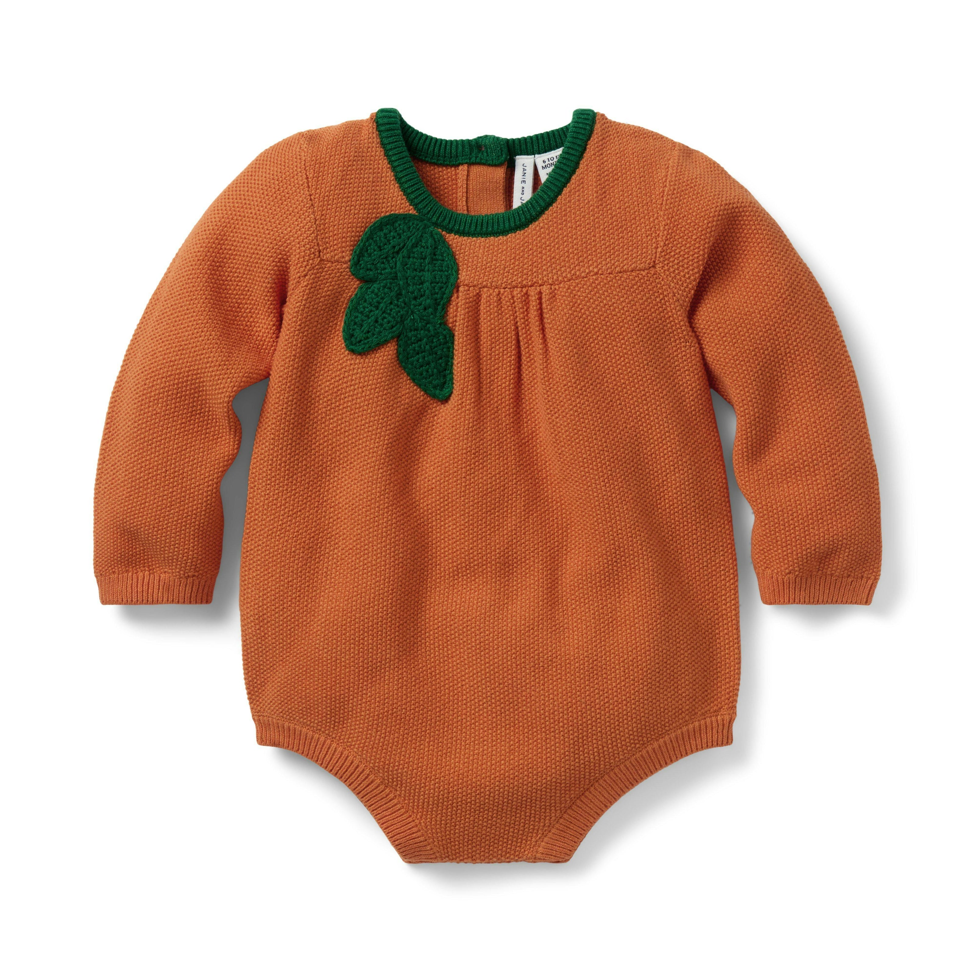 Baby Pumpkin Romper, orange