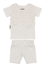 Ruffle Ruched Top & Short Set