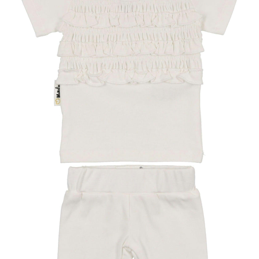 Ruffle Ruched Top & Short Set