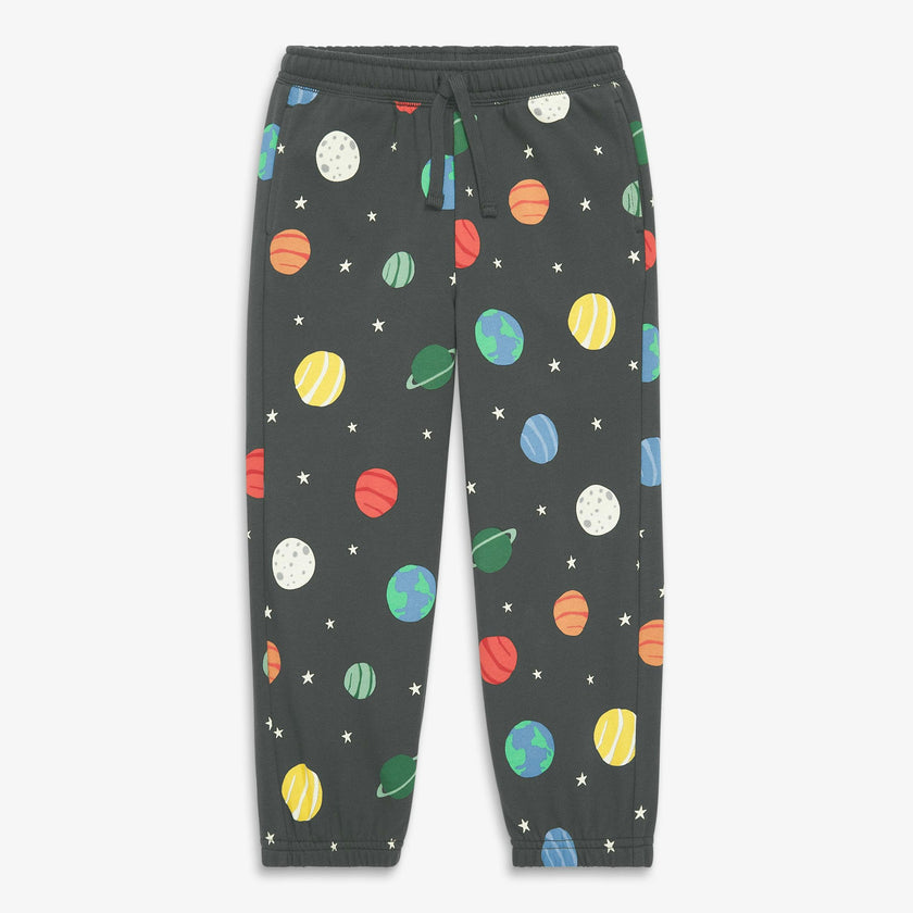 Kids sweatpant in rainbow galaxy
