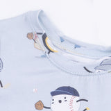 Baseballs Playing Baseball - Short Sleeve Loungewear Set