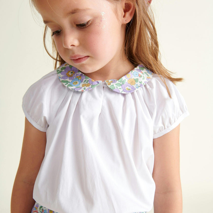 Made With Liberty Fabric Girls Blouse Giulia