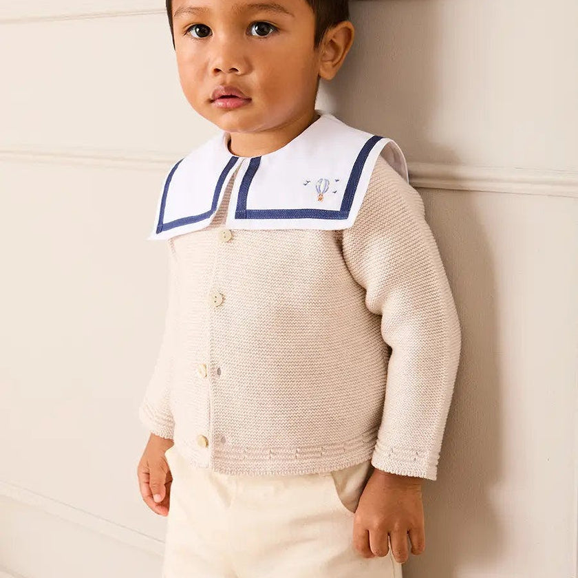 Elasticated Waist Shorts in Cream (12mths-4yrs)