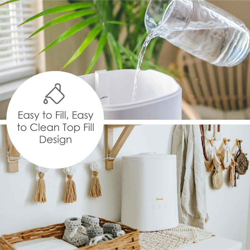 1.2 Gal. Cool Mist Top Fill Humidifier & Aroma Diffuser for Medium to Large Rooms