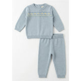 Cherry Embroidered Knit Set