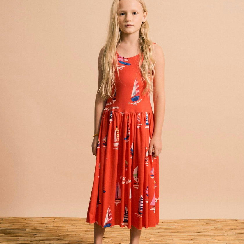 BARCOS DRESS RED