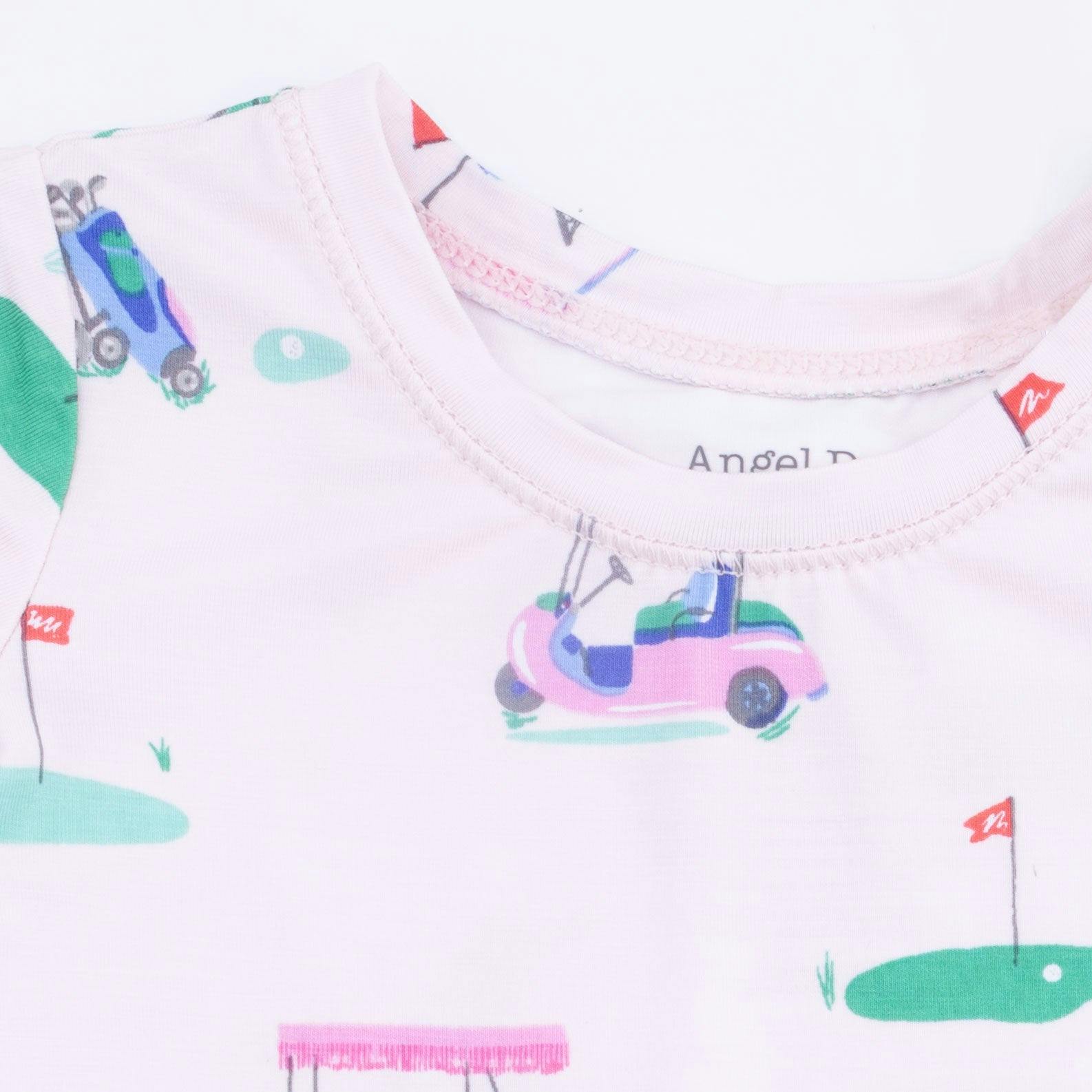 Vintage Golf Carts Pink - Short Sleeve Loungewear Set
