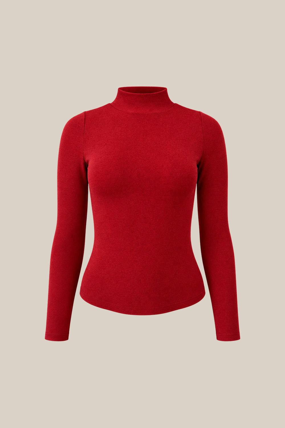 Ava Top in Poinsettia