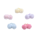 Fluffy Pom-Pom Hair Tie Set