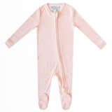 Zip-Up Footie Pajama - Blush