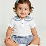Blue Sailboat Collar Set