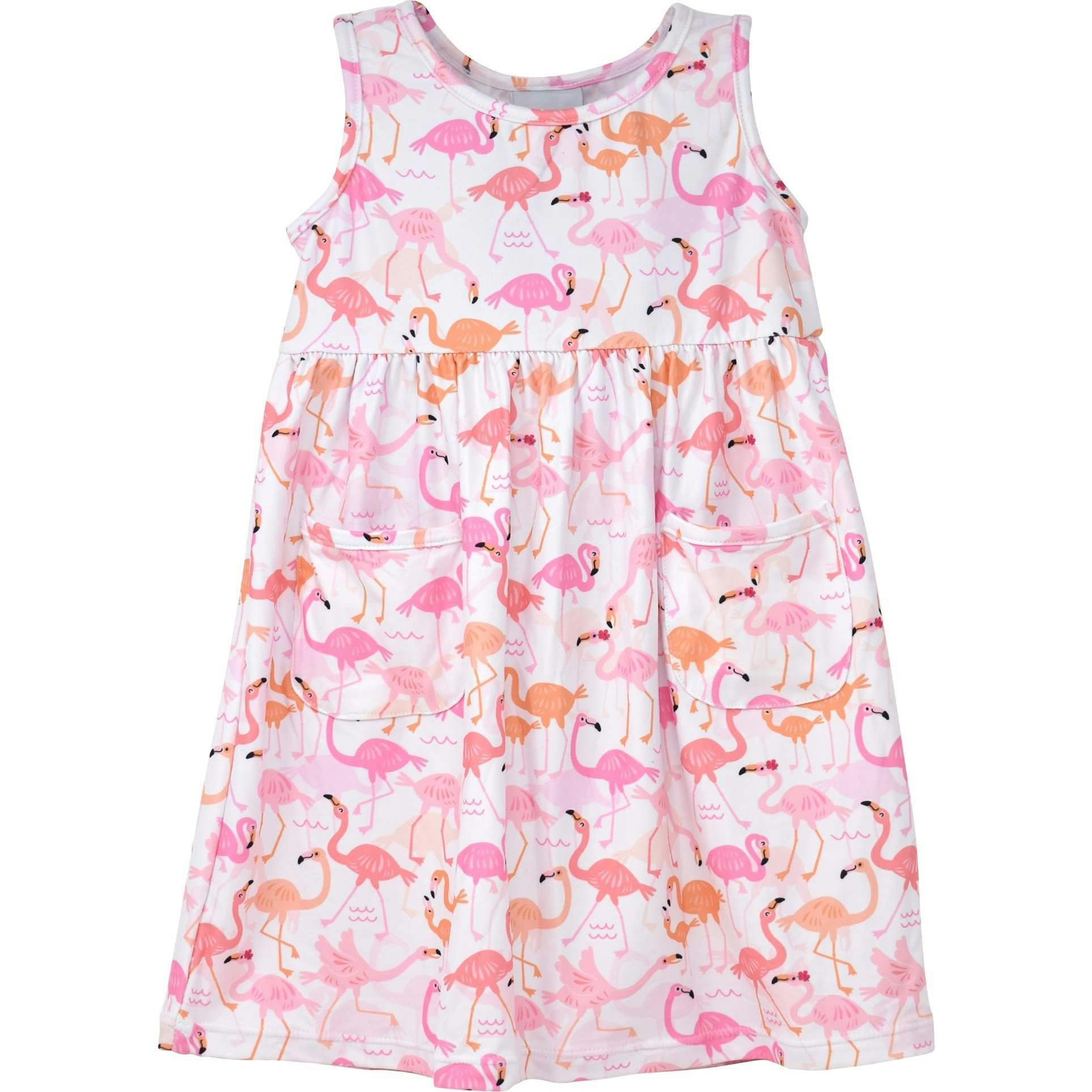 UPF 50+ Dahlia Sleeveless Tee Dress w/ Pockets
