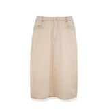 STRETCH COLORED DENIM  SKIRT