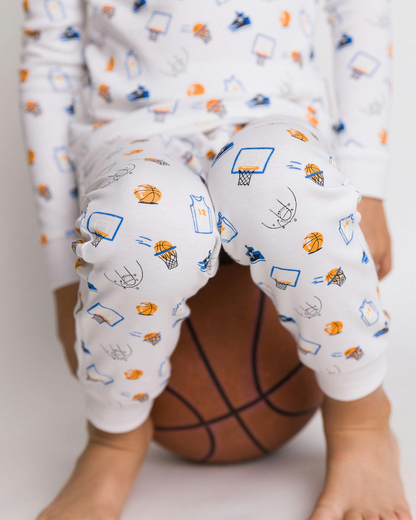 The Organic Long Sleeve Pajama Set [Basketball]