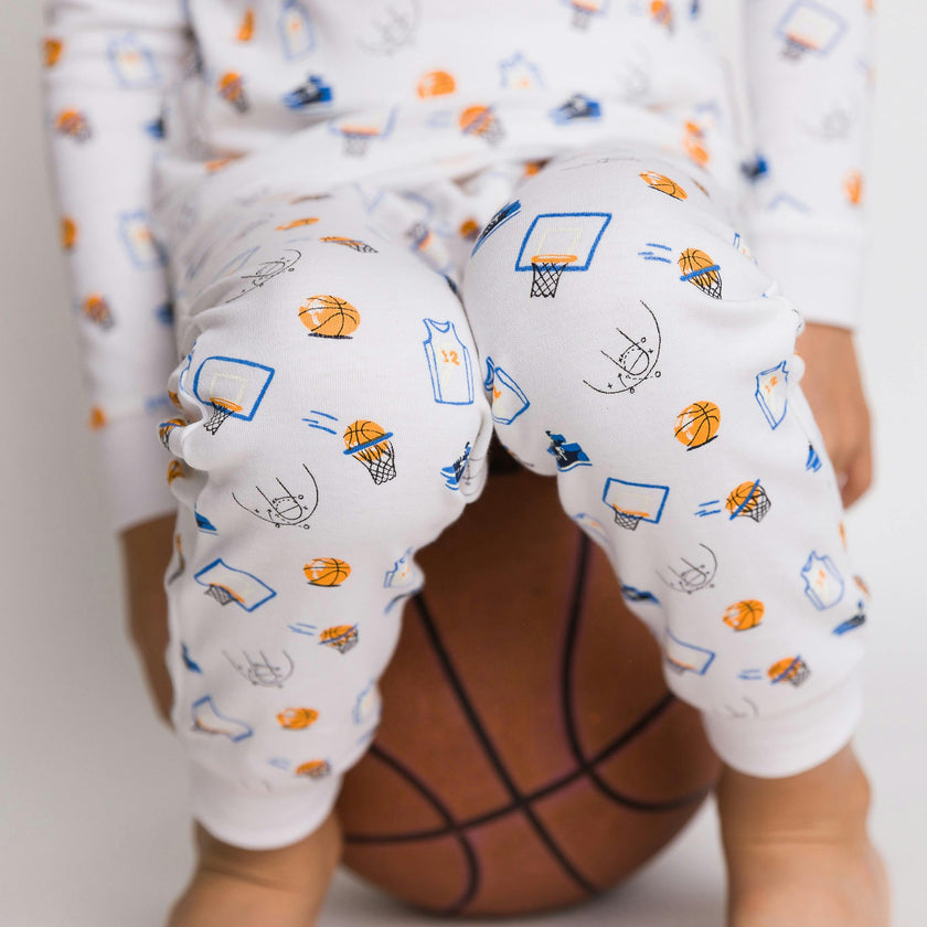 The Organic Long Sleeve Pajama Set [Basketball]